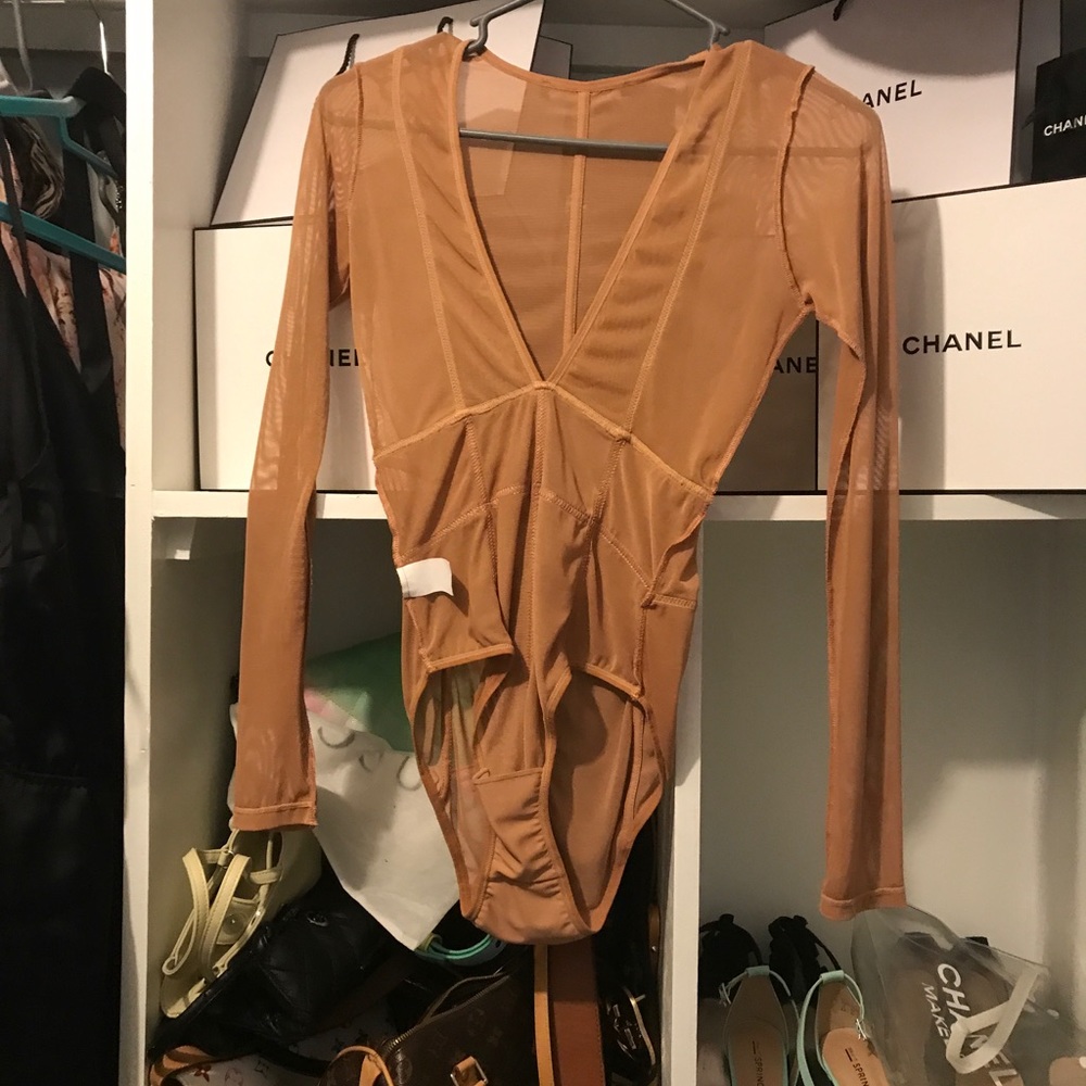 Naked wardrobe mesh bodysuit